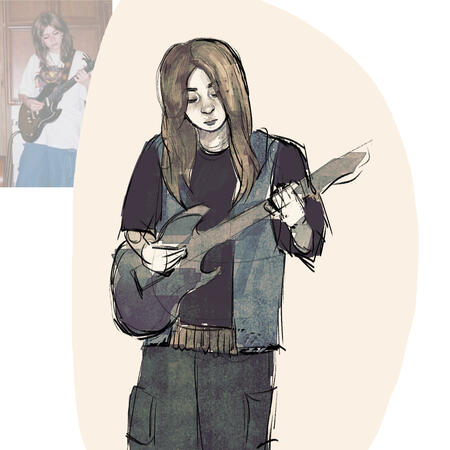 half body sketch